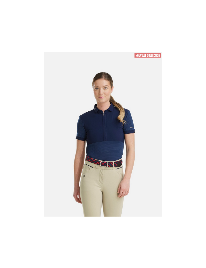 HorsePilot - Femme - Polo manches courtes Aeromesh Navy