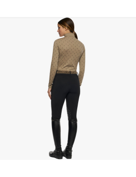 Cavalleria Toscana - Polos - Polo technique manches Longues femme POD307 Biscuit