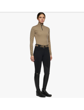 Cavalleria Toscana - Polos - Polo technique manches Longues femme POD307 Biscuit