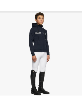 Cavalleria Toscana - Enfants - Sweatshirt zippé unisexe FEO010 Marine