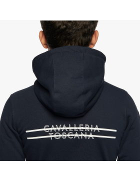 Cavalleria Toscana - Enfants - Sweatshirt zippé unisexe FEO010 Marine