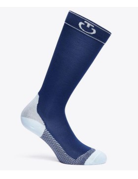 Cavalleria Toscana- chaussettes -CZ020- royal blue/Powder blue