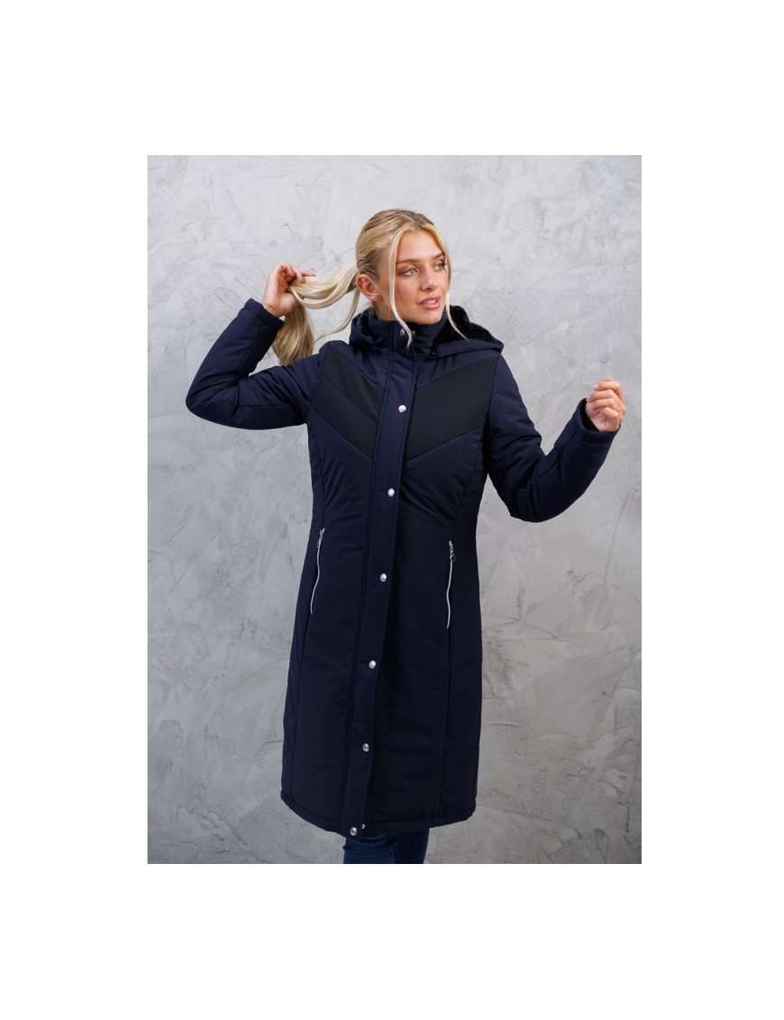 Harcour-Blouson-Parka Longue Java Navy