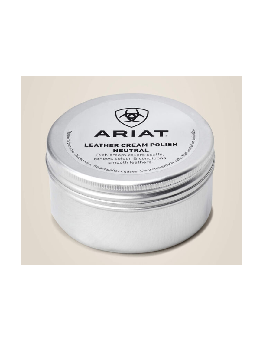 Ariat-Entretiens Bottes-Leather Cream Polish Neutral 100ml