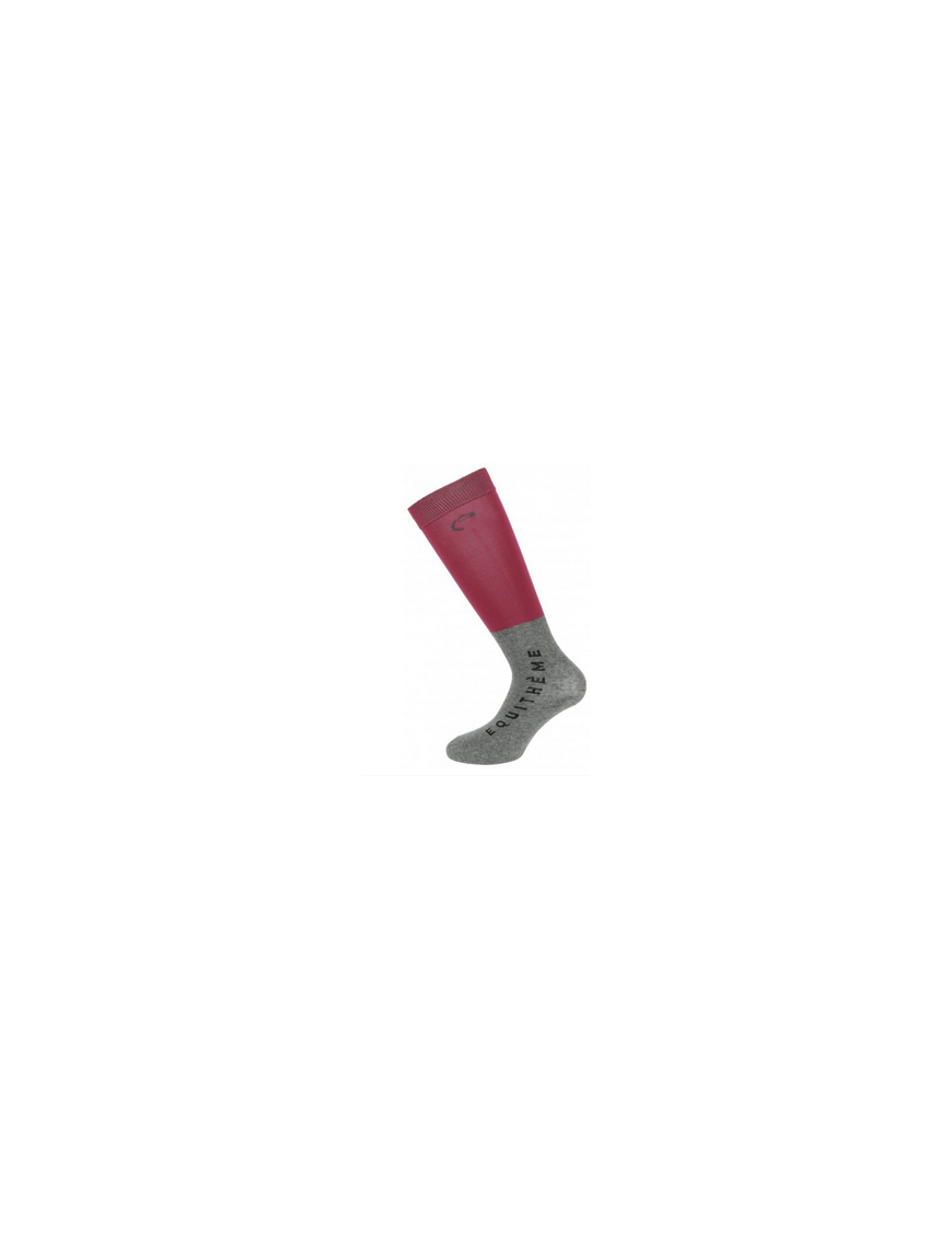 Equitheme-Chaussettes-Chaussettes Compet X2 Fuchsia 