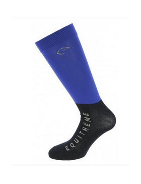 Equitheme-Chaussettes-Paire de Chaussette x 2 Bleu roi/Noir