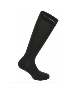 Equitheme-Chaussettes-Paire de Chaussettes Noir 