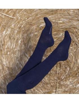 Equitheme-Chaussettes-Chaussettes x1 Navy/Strass