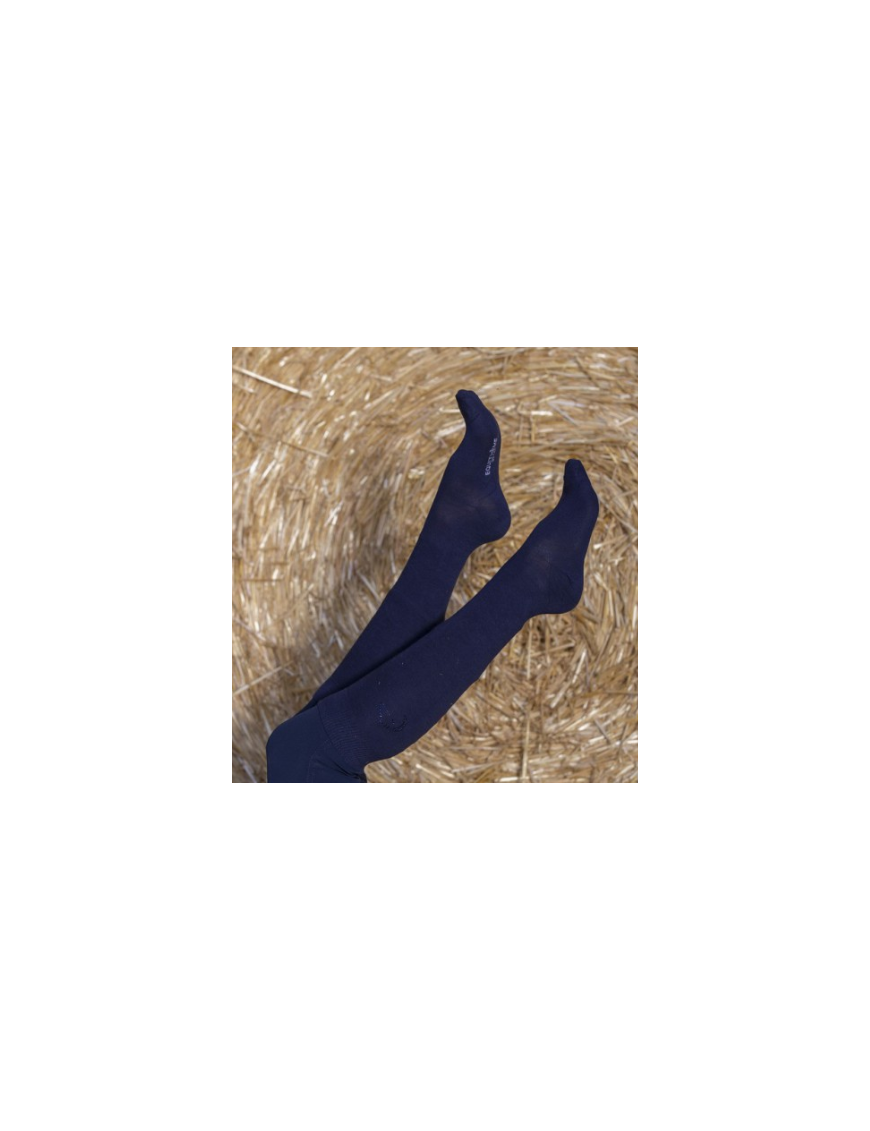 Equitheme-Chaussettes-Chaussettes x1 Navy/Strass