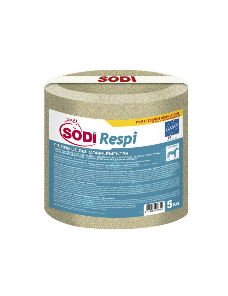 Sodi-Complément-Pierre à sel Respi 5Kg