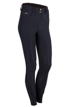 Harry's Horse-Pantalon Femme-Pantalon taille haute noir