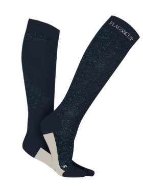 Flags & Cup-Chaussettes-Chaussettes X 1 Akaa Navy/Paillettes