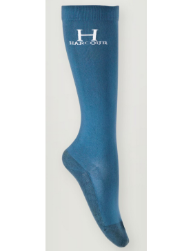 Harcour-Chaussette-Chaussettes X2 Badminton Steel Blue 