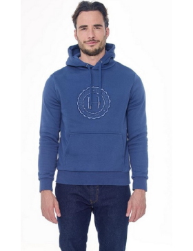 Harcour-Pull et Gilet-Sweat Samy Steel Blue