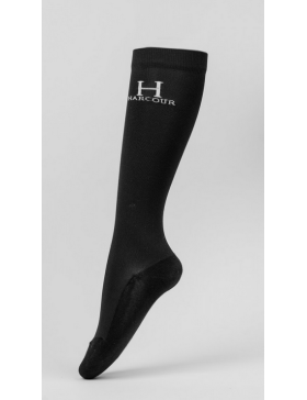 Harcour-Chaussettes-Chaussettes X2 Badminton Noir