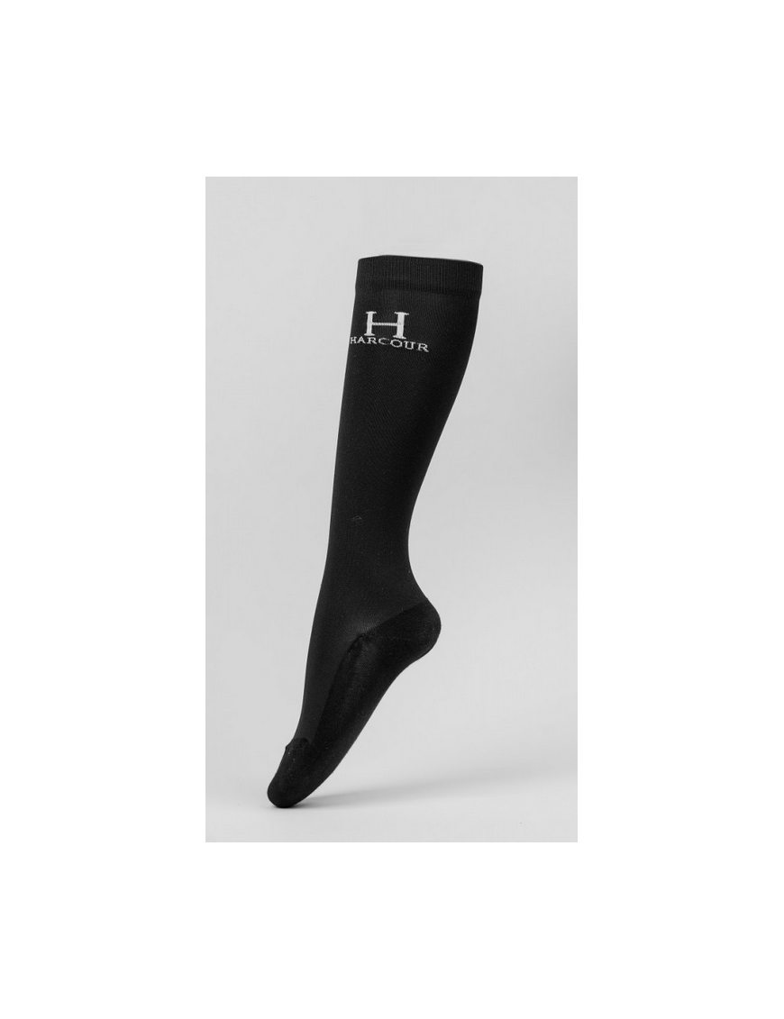 Harcour-Chaussettes-Chaussettes X2 Badminton Noir