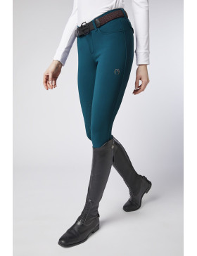 Vestrum-Pantalon-Pantalon Lazise Tissu TK avec grip genoux bleu petrol