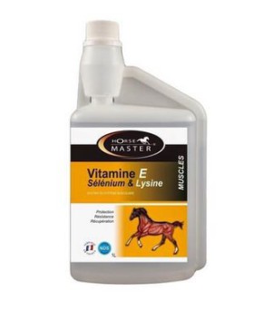 Horse Master - Complément - Vitamine E - Selenium - Lysine - Liquide