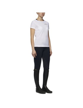 Cavalleria Toscana - T-Shirts - T-Shirt Perforé Femme TSD041 Blanc