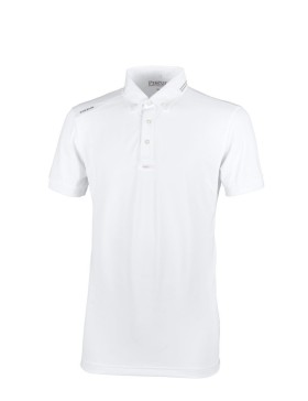 Pikeur - Polos - Polo de concours Collection Ete 2021 "Abrod" Homme Blanc