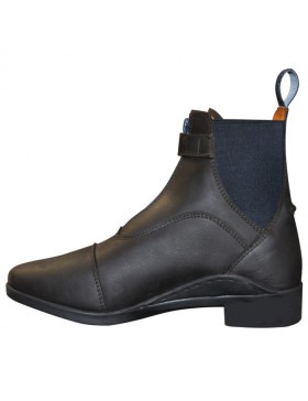 Privilège Equitation - Chaussant - Boots d'équitation en cuir Foggia marron et marine