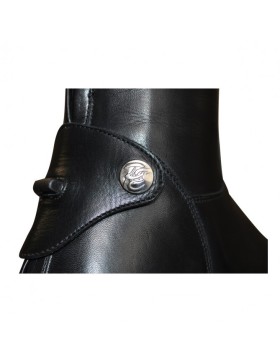 Privilège Equitation - Chaussant - Bottes en cuir avec lacets Toscana noir