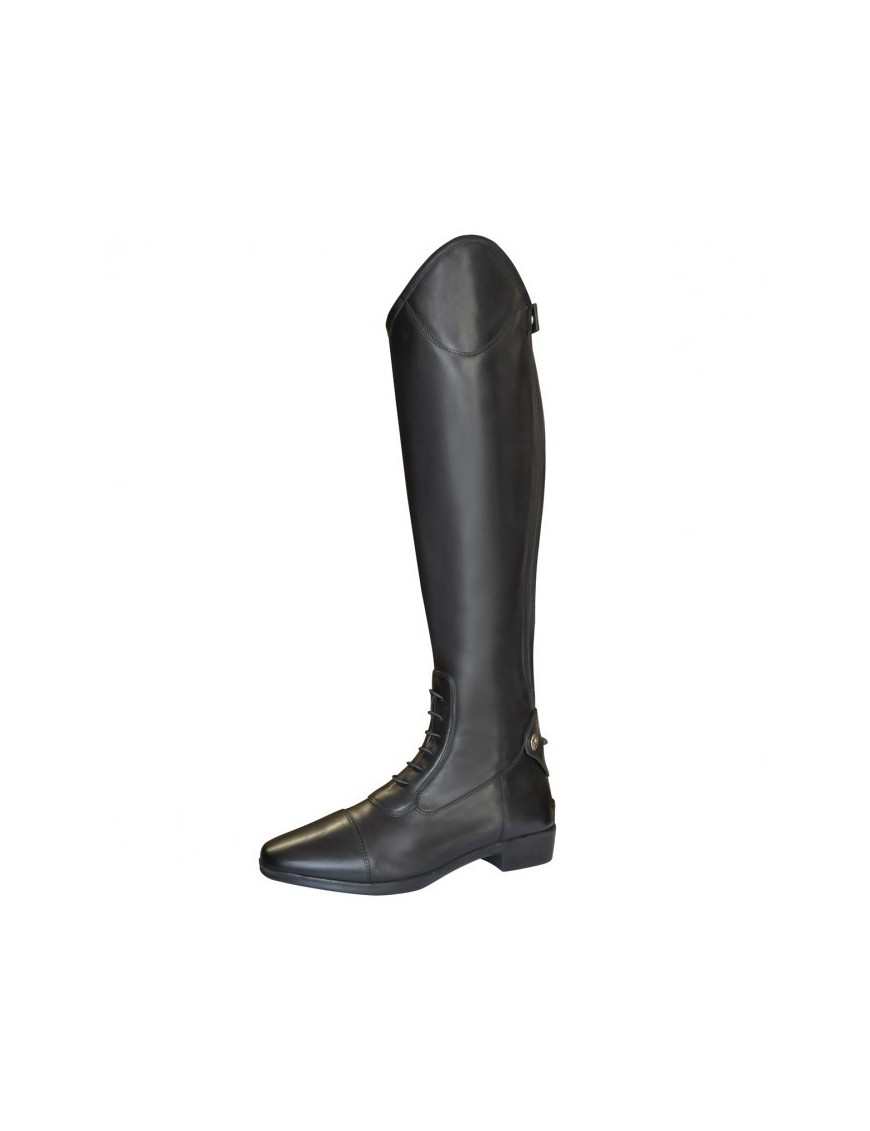 Privilège Equitation - Chaussant - Bottes en cuir avec lacets Toscana noir