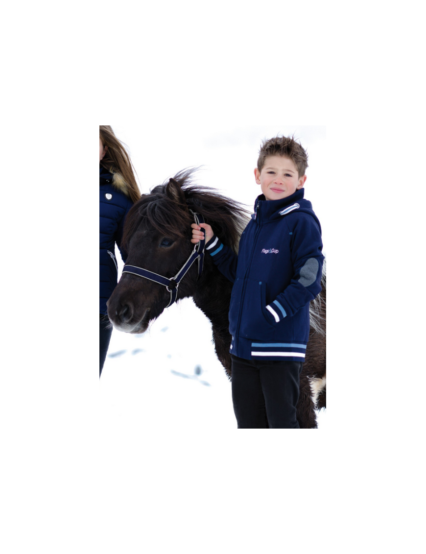 Flags And Cup - Sweatshirts - Gilet Enfant Magog Marine 