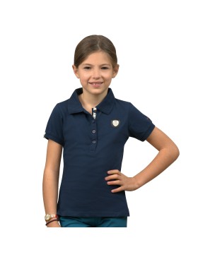 Flags And Cup - Polos - Polo Enfant Fille Vilca Marine