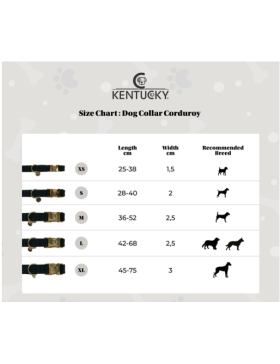 Kentucky - Colliers chiens - Collier pour chien Corduroy