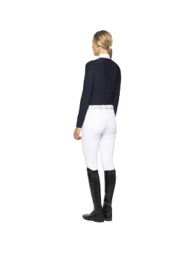 Cavalleria Toscana - Polos - Polo de concours manches Longues femme POD267 Marine