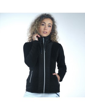 Flag's And Cup - Pulls et Gilets - Gilets Femme Noir "Sitka" 