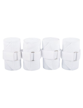 Harry's Horse - Protections - Lot de 4 bandes de travail elastique Cheval/Full Blanc