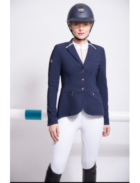 Samshield Collection - Vestes de concours - Veste de concours Femme Victorine Crystal Fabric Marine/RoseGold