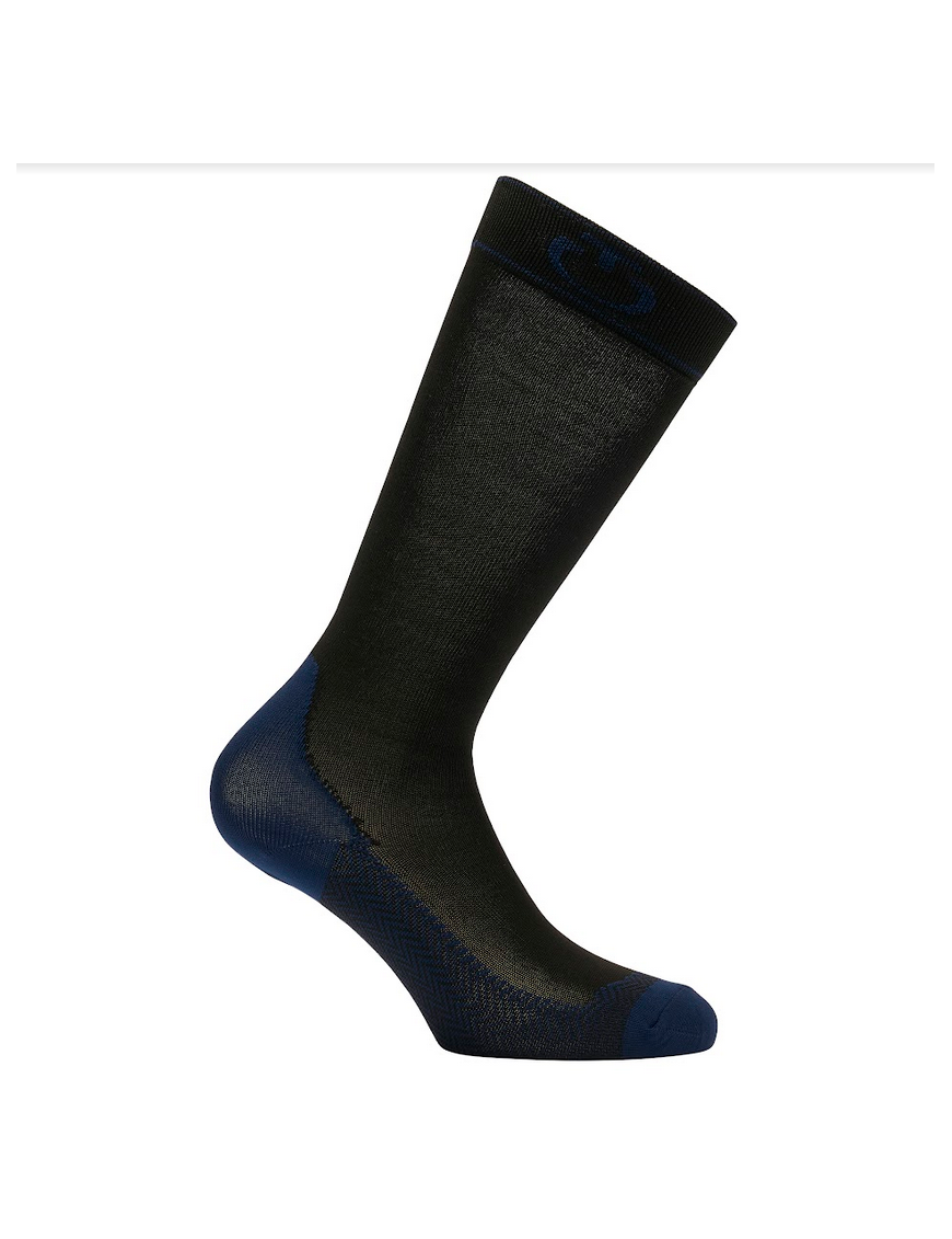 Cavalleria Toscana - Accessoires - Chaussettes Lot de 1 Paire Unisexe CZN020 Noir/ Bleu Cobalt