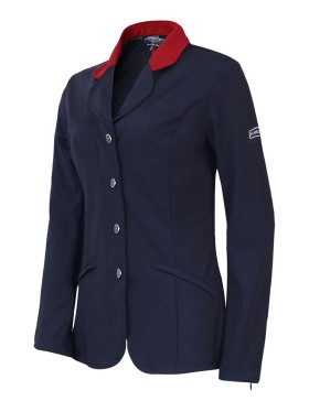 Harcour - Veste de concours - Veste "French Team" Marine col rouge