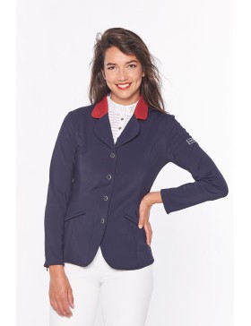 Harcour - Veste de concours - Veste "French Team" Marine col rouge