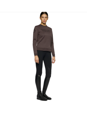 Cavalleria Toscana - Pulls - Sweatshirt col rond Femme FED094 Chocolat