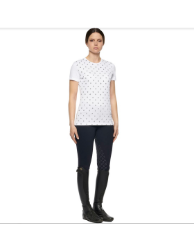 Cavalleria Toscana - T-shirt - T-shirt Femme TSD054 Blanc