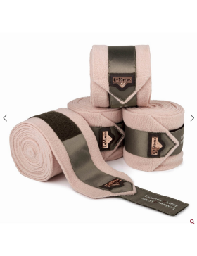 LeMieux - Cheval - Set de 4 bandes de polo Loire Satin Rosé S/M