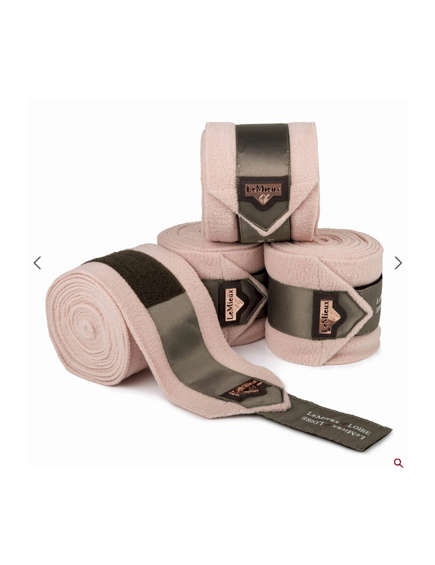 LeMieux - Cheval - Set de 4 bandes de polo Loire Satin Rosé S/M