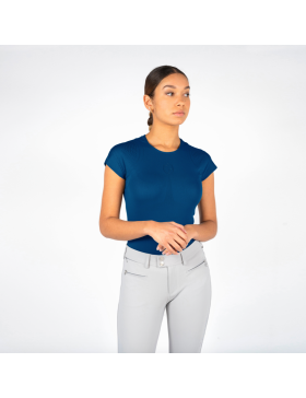 Samshield Collection -Cavalier - T-shirt Technique manches courtes Luana Seaport Blue SS22 Femme