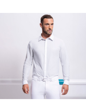 Samshield Collection - Cavalier - Chemisier de concours manches longues Goerges Blanc SS22 Homme