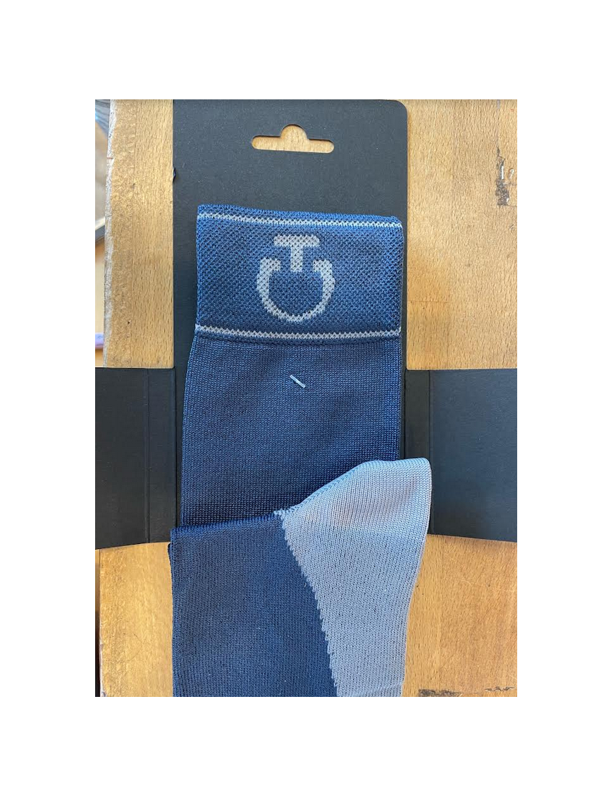 Cavalleria Toscana - Accessoires - Paire de chaussettes logoté CZN020 Bleu Unisexe