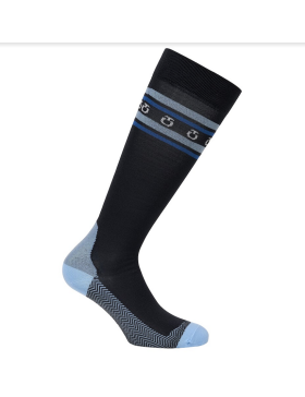 Cavalleria Toscana - Accessoires - Chaussettes Lot de 1 Paire Unisexe CZN035 Gris/Bleu