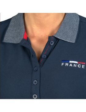 Flag's And Cup - Polos et Chemises - Polo Enfant Fille France Limited Edition Marine