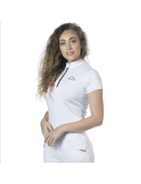 Flag's And Cup - Polos et Chemises - Polo Fille Clorinda Manches courtes Blanc